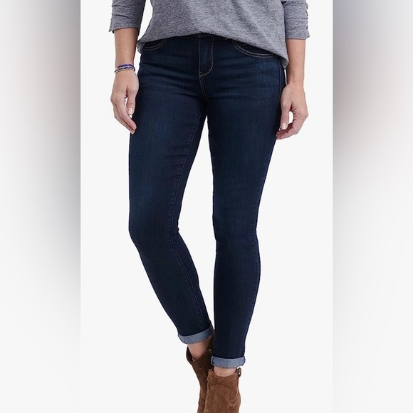 DEMOCRACY Sz 14 Ab-Solution Technology Dark Wash High Rise Skinny Jeggings Jeans - Picture 1 of 13